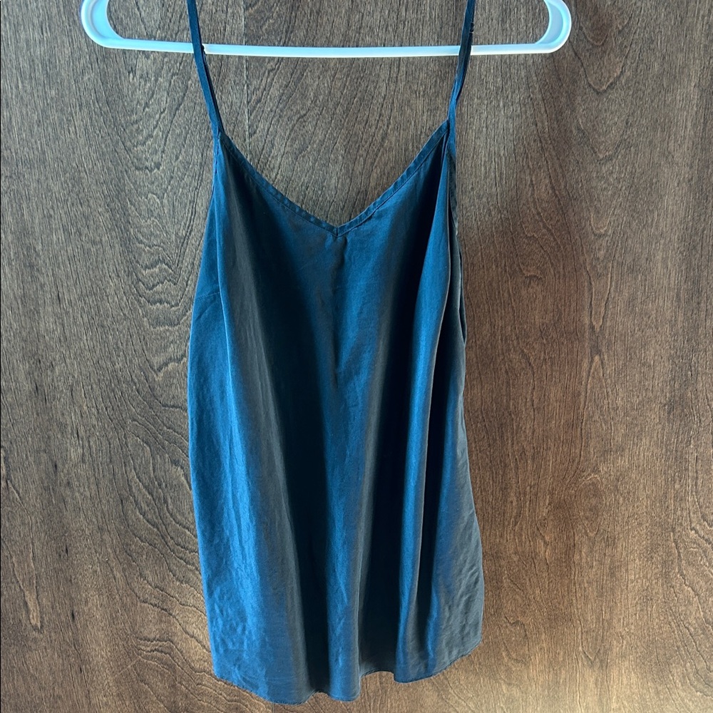 J. Crew Black 100% Silk Camisole Top